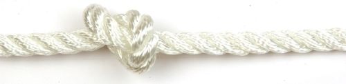 14mm White Polyester Rope sold by the metre