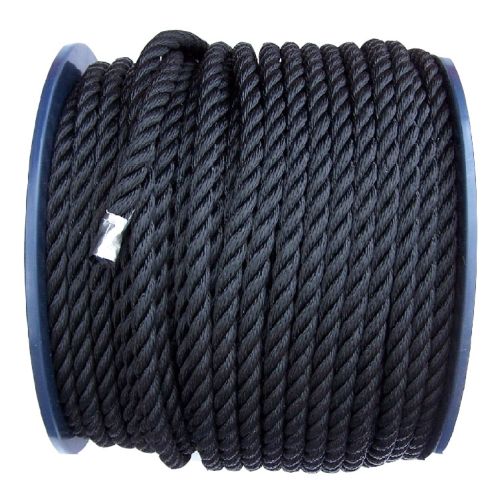10mm Black Polyester Rope - 100m reel