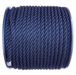 16mm Navy Blue Polyester Rope - 100m reel