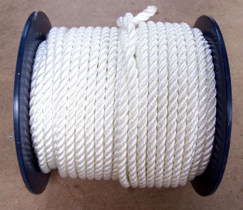 12mm White Polyester Rope - 100 metre reel