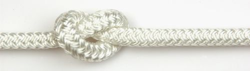 12mm Solid White Braid on Braid Polyester Rope sold by the metre