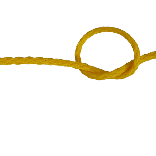 5mm Yellow Hollow Braid Polyethylene sold by the metre
