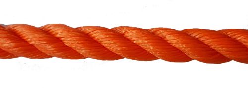 16mm Orange Polyethylene Rope - per metre