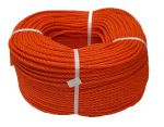 6mm Orange Polyethylene Rope - 220m coil