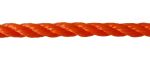 8mm Orange Polyethylene Rope - per metre