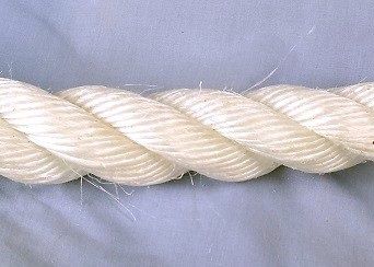 White Staplespun Rope sold by the metre