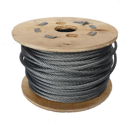 5mm 7x7 Galvanised Steel Wire Rope - 50m reel