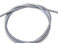 3mm Clear PVC Coated Steel Wire Rope - 50m reel