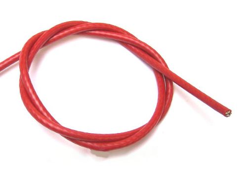 5mm Red PVC Coated Steel Wire Rope - 50m reel