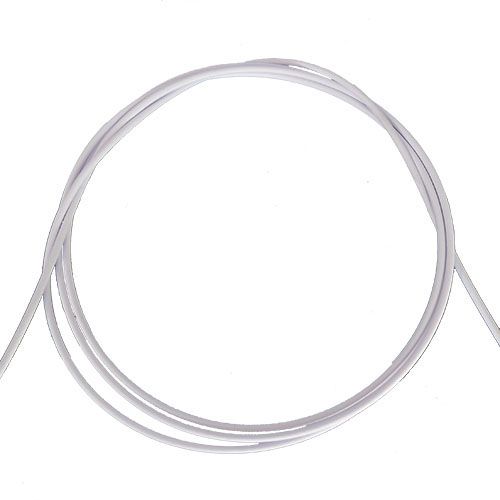 5mm White PVC Coated Steel Wire Rope - 50m reel