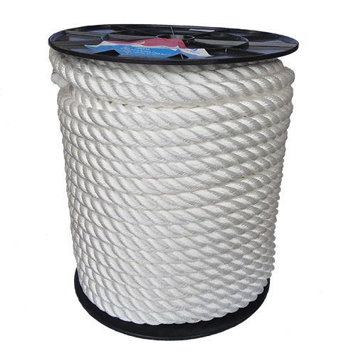 24mm White Yacht Rope on a 100m reel