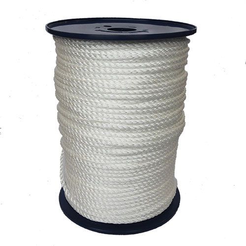 6mm White Yacht Rope - 200m reel