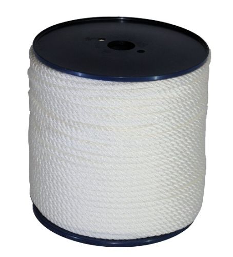 8mm White Yacht Rope - 100m reel