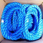 Assorted Blue Polypropylene Rope Off-Cuts - box 11
