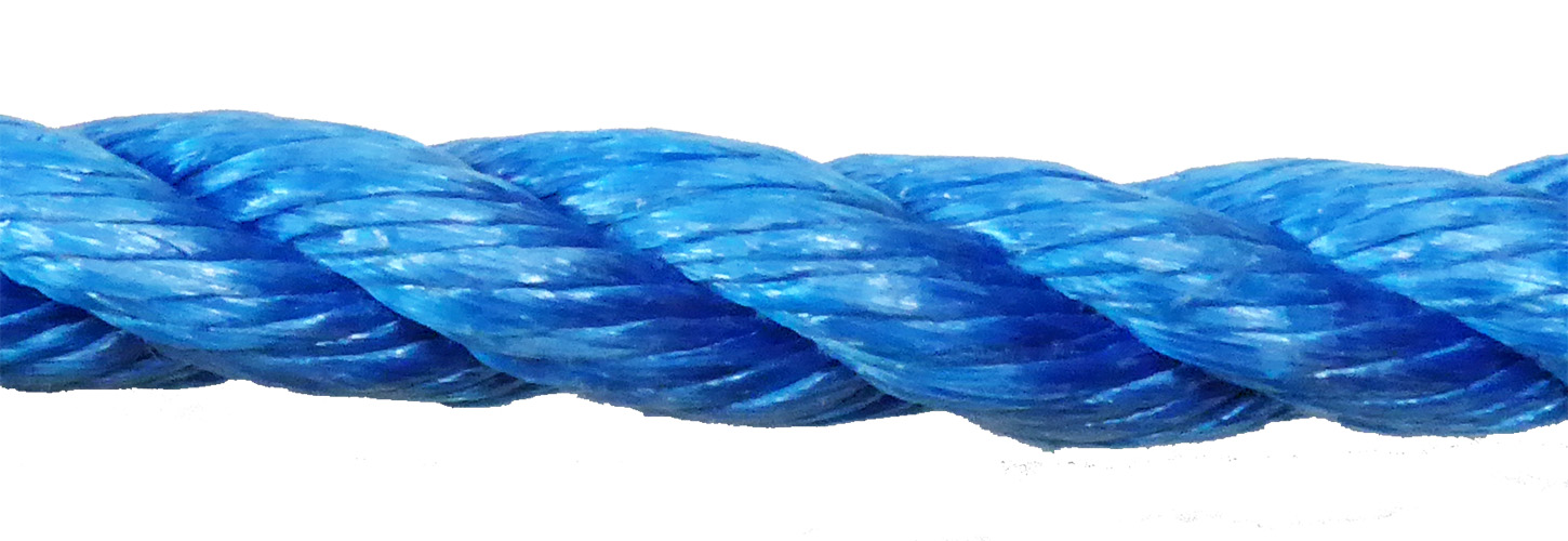 24mm Blue Poly Rope sold by the metre from RopesDirect