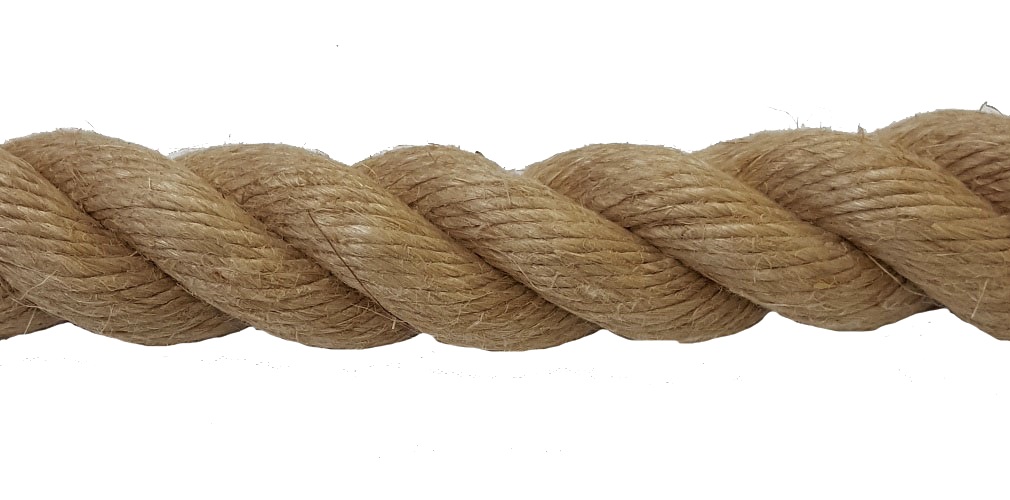 24mm Natural Hemp Fibre Rope sold by the metre | Ropes Direct UK