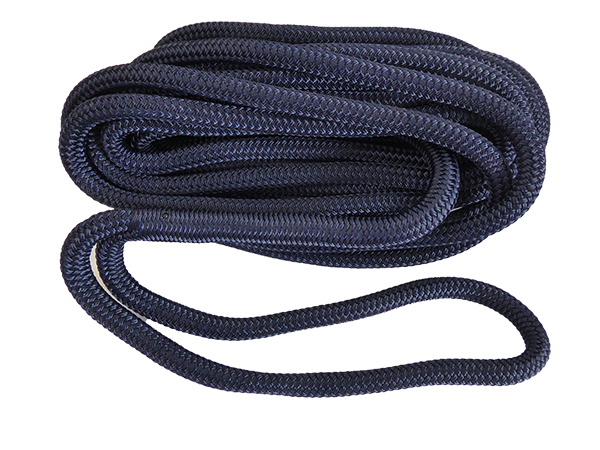 12 mm Navy Blue Soft Anchor Line Nylon Double Braid Dock Line Rope