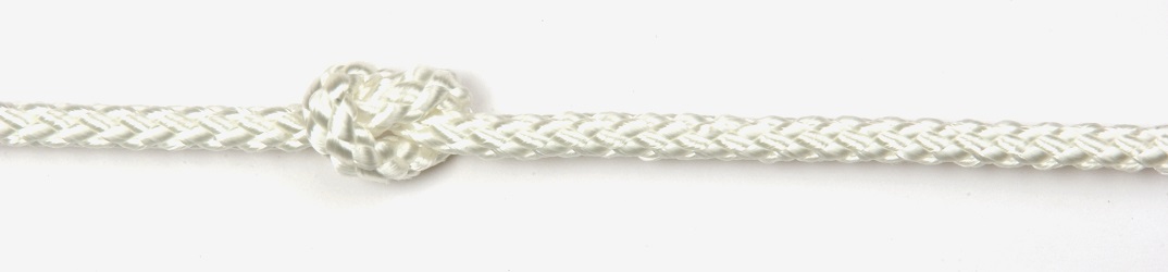 8-plait White Polyester Flagpole Halyard Rope